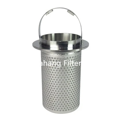 স্টেইনলেস স্টীল ঝুড়ি কার্টিজ ফিল্টার 140x257